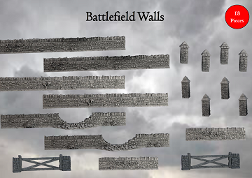 TERRAIN CRATE - BATTLEFIELD WALLS | Boutique FDB