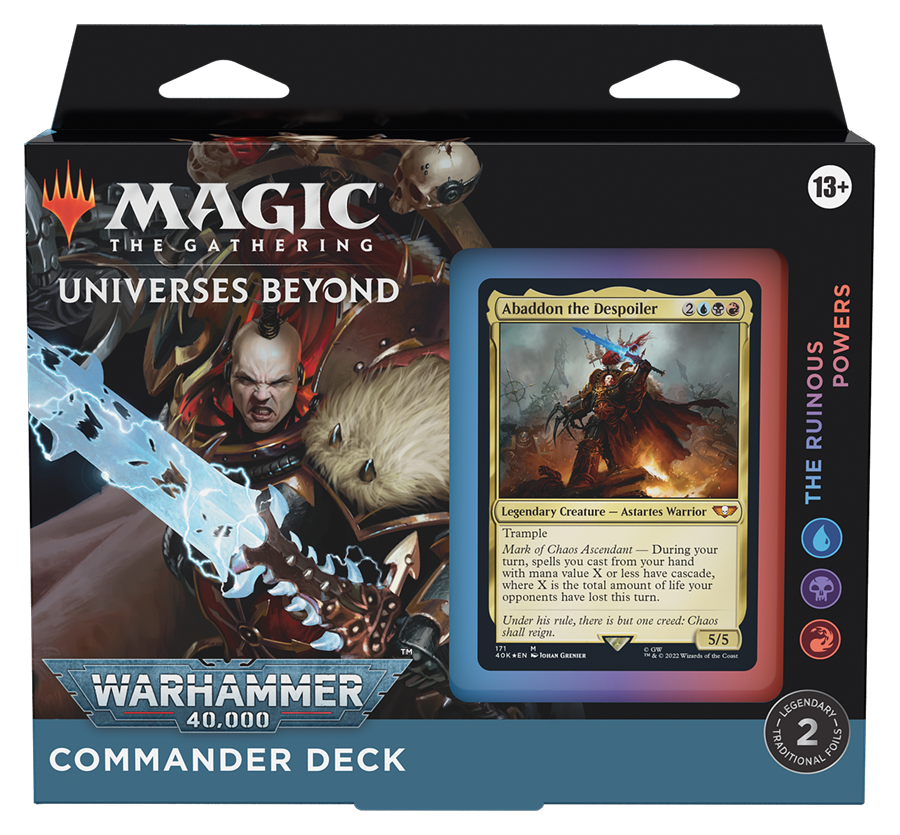 MTG : Universes Beyond - Warhammer 40K Commander Deck - The Ruinous Powers | Boutique FDB